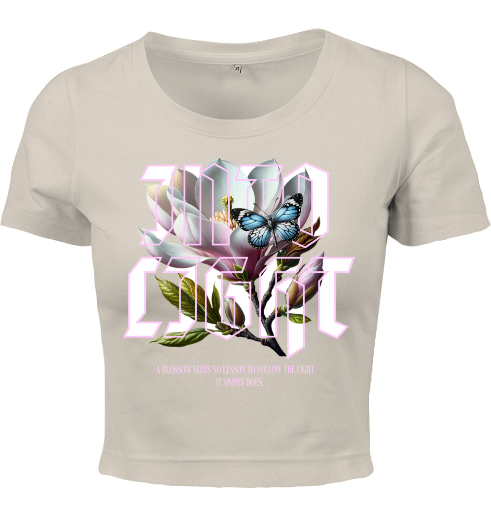 Cropped T-Shirt - Ice Blossom