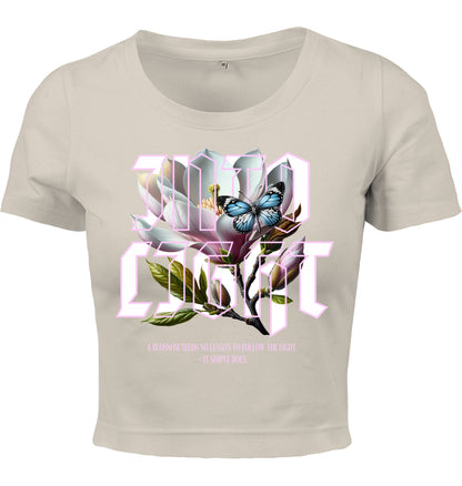 Cropped T-Shirt - Ice Blossom