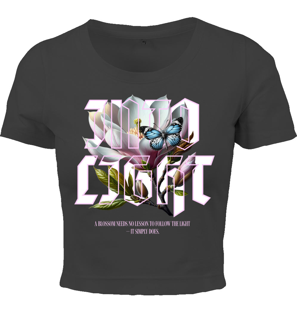 Cropped T-Shirt - Ice Blossom