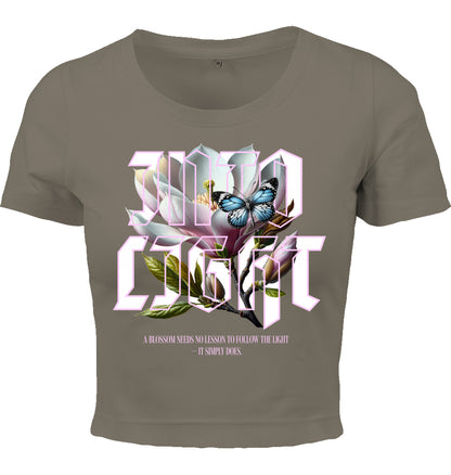 Cropped T-Shirt - Ice Blossom