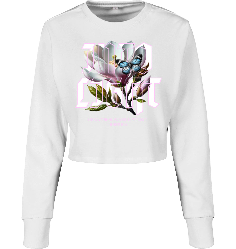 Cropped Sweat - Ice Blossom