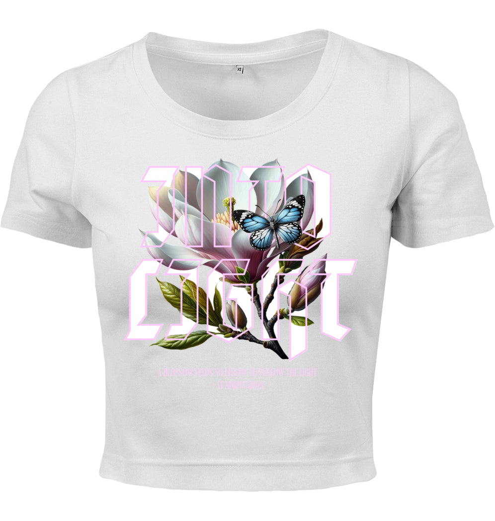 Cropped T-Shirt - Ice Blossom