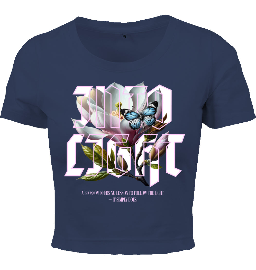 Cropped T-Shirt - Ice Blossom