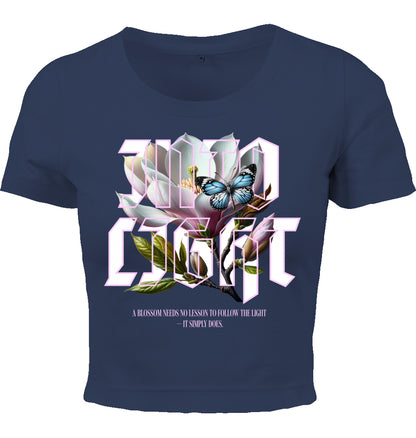 Cropped T-Shirt - Ice Blossom