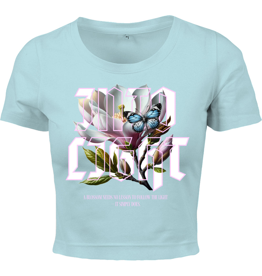 Cropped T-Shirt - Ice Blossom